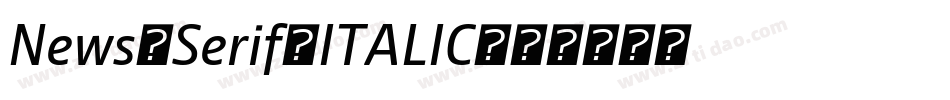 News Serif ITALIC字体转换